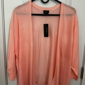 Worthington Peach Open-Front Women's Cardigan